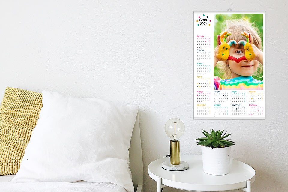 Calendario Fotografico Calendario Poster da parete annuale 30x45